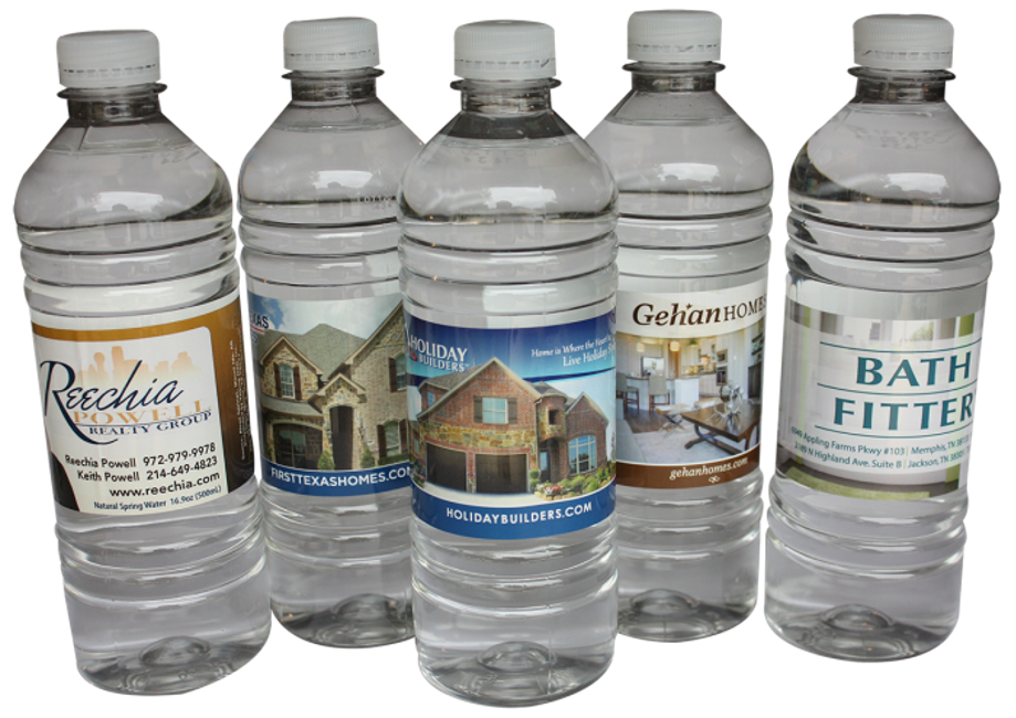 Custom Label Bottled Water for California