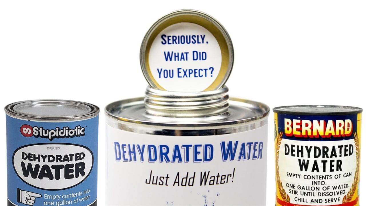 Can of Dehydrated Water