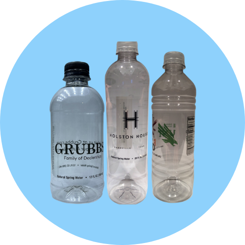 clear label custom label water bottles talkingh2o.com