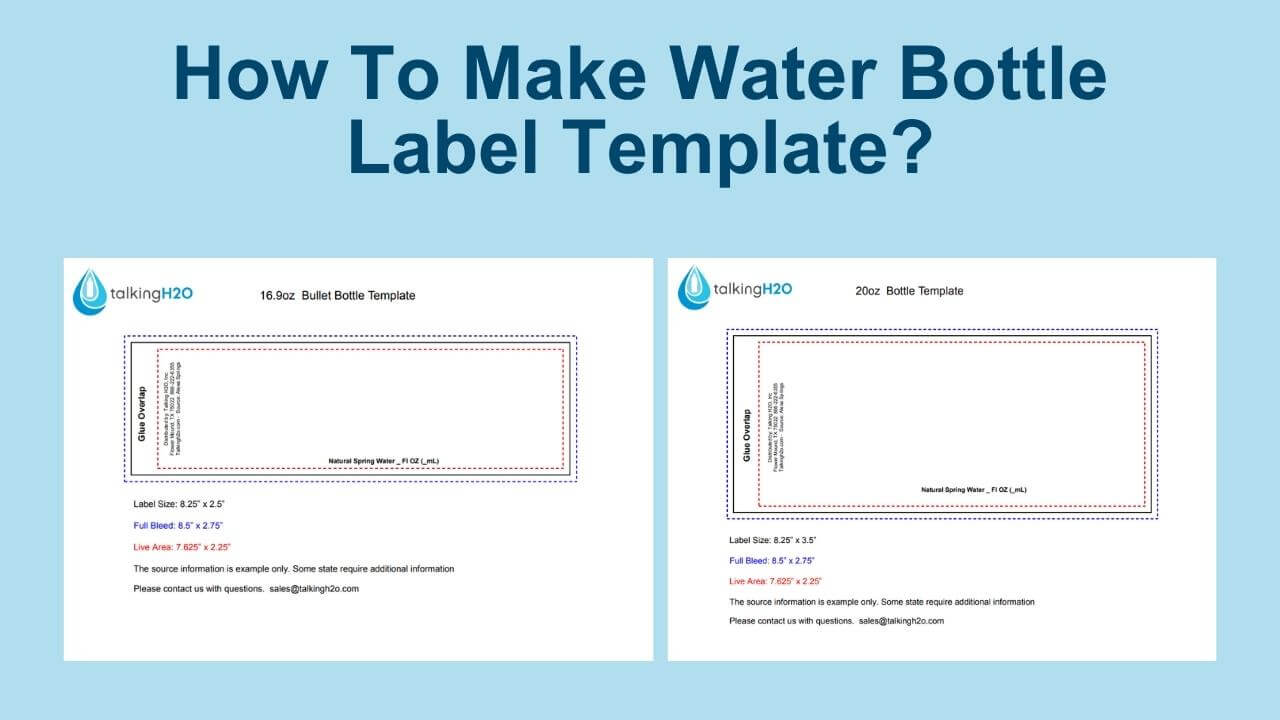 How To Make Water Bottle Label Template