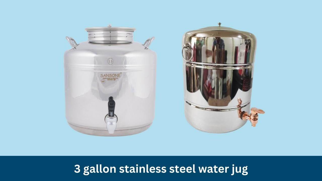 3 gallon stainless steel water jug