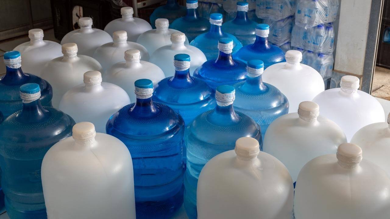 Water jugs ready